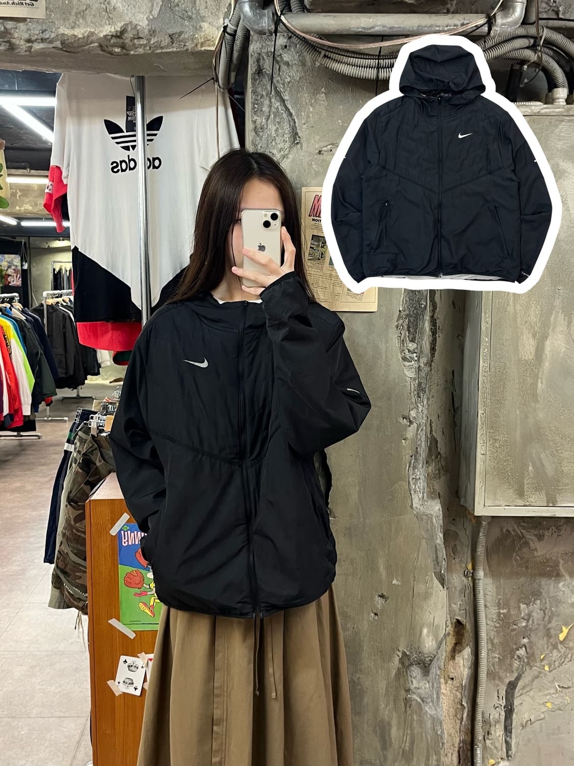 나이키 바람막이 블랙 XL #csz1451 상품이미지1
