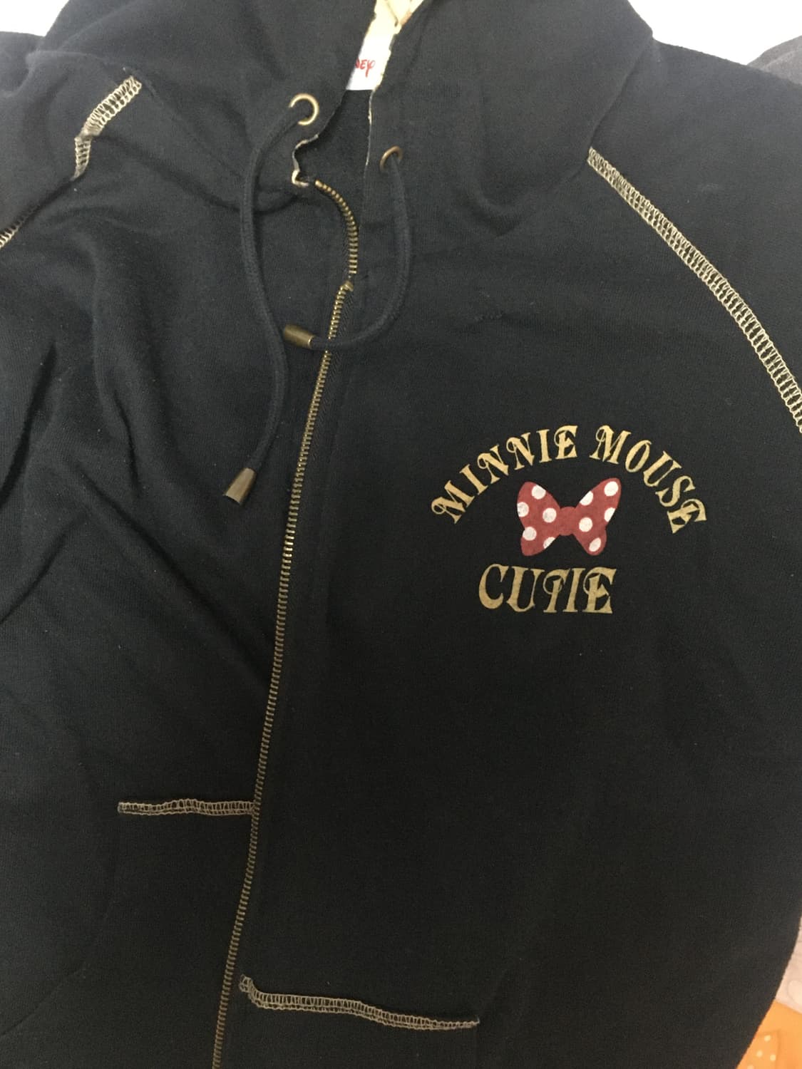 디즈니 미니마우스 호피 갸루 후드집업 상품이미지2