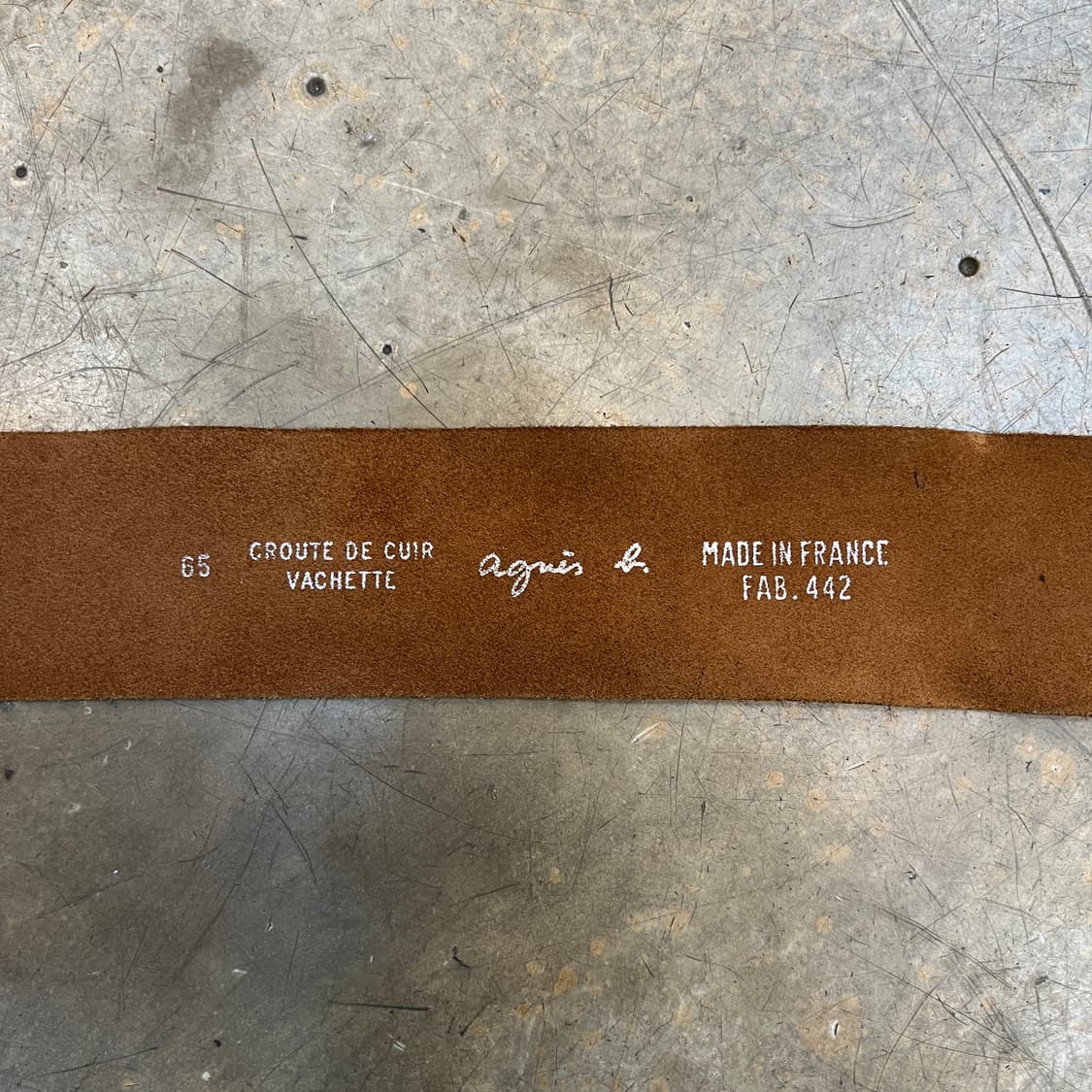 agnes.b 스웨이드 벨트 상품이미지4