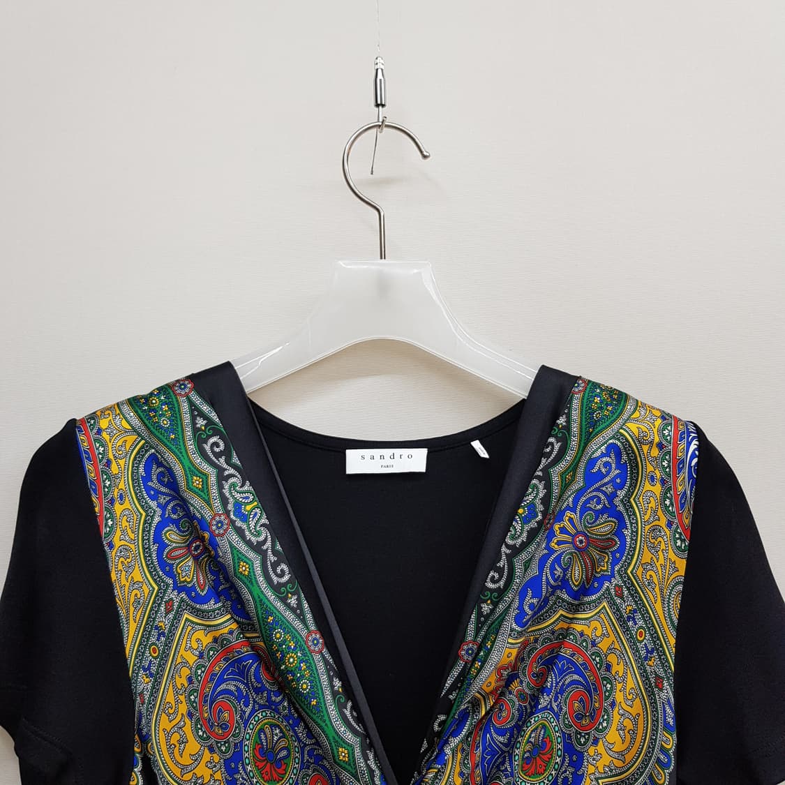 산드로 Sandro  페이즐리 배색 롱 원피스 34사이즈 상품이미지3