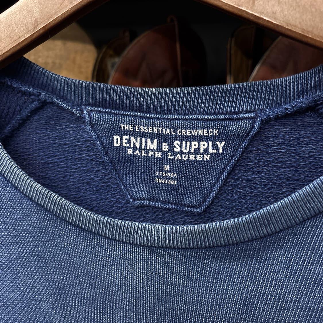 데님 앤 서플라이 에센셜 인디고블루 래글런 롱슬리브 티셔츠 N1220 상품이미지7