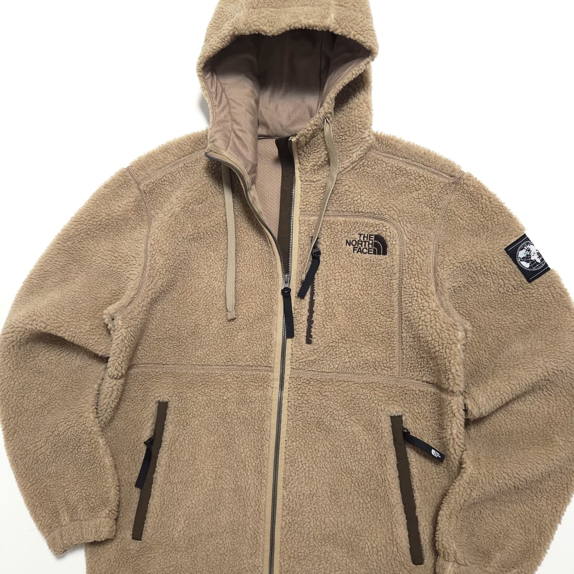 노스페이스 7SE 후디 플리스 집업 자켓 카멜 상품이미지2