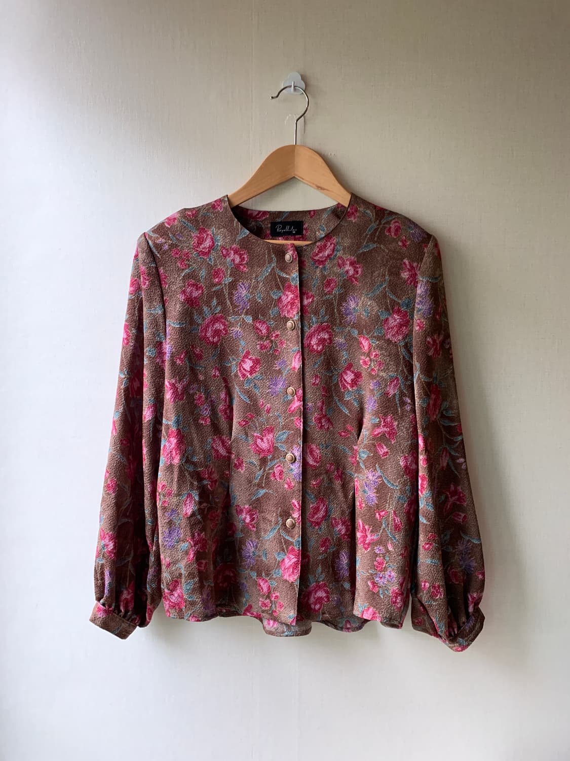 vintage flower puff blouse 상품이미지1