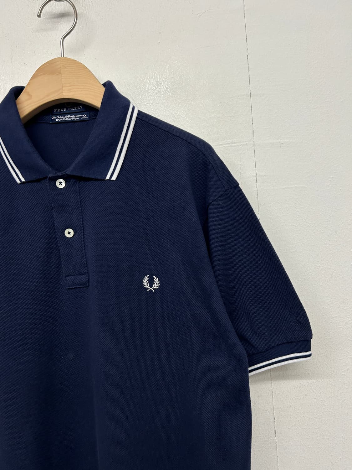 JPN 프레드페리 네이비 피케 폴로티 상품이미지2