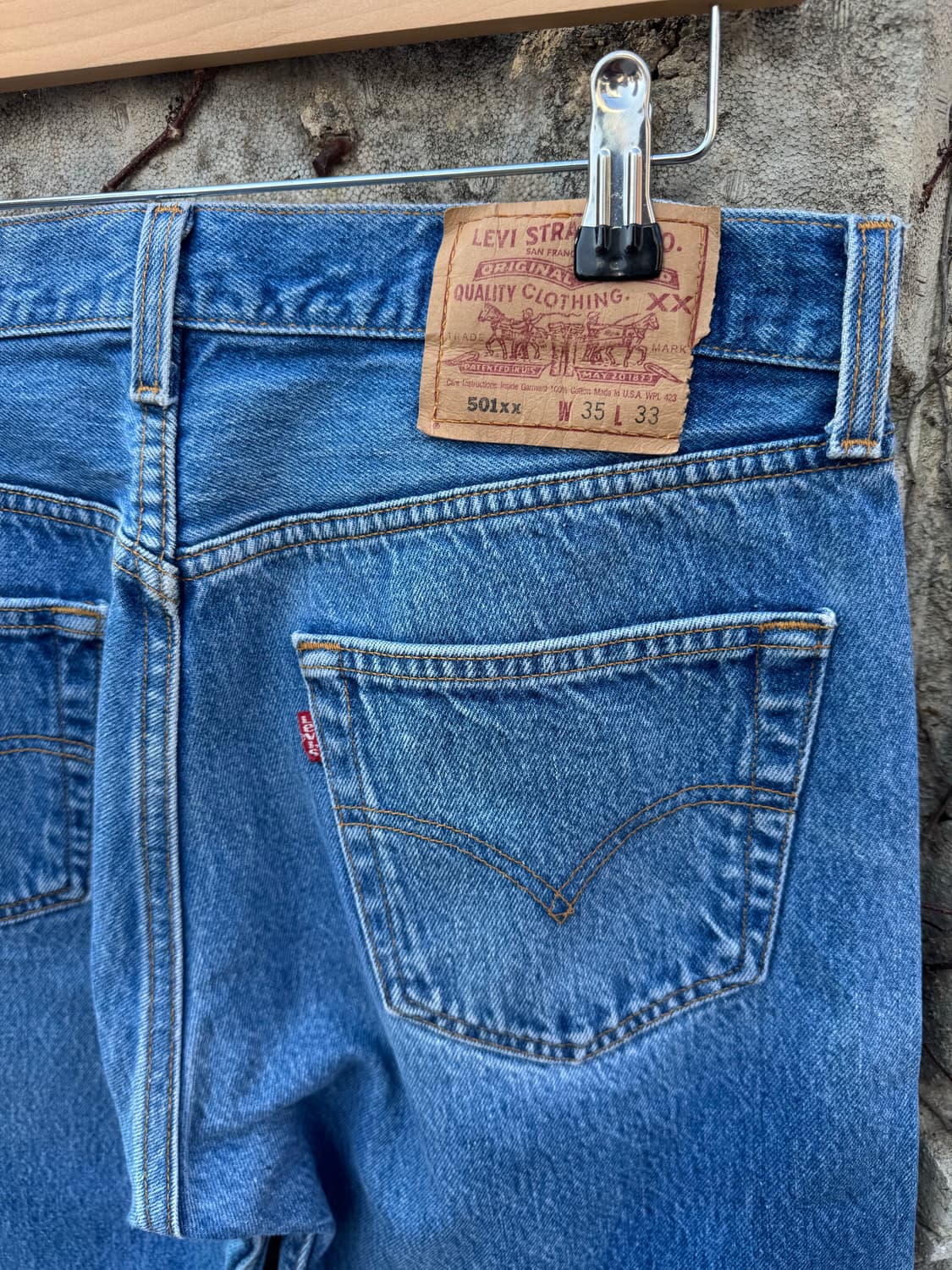 90s 리바이스 빈티지 501xx 워싱 데님 팬츠 32 상품이미지4