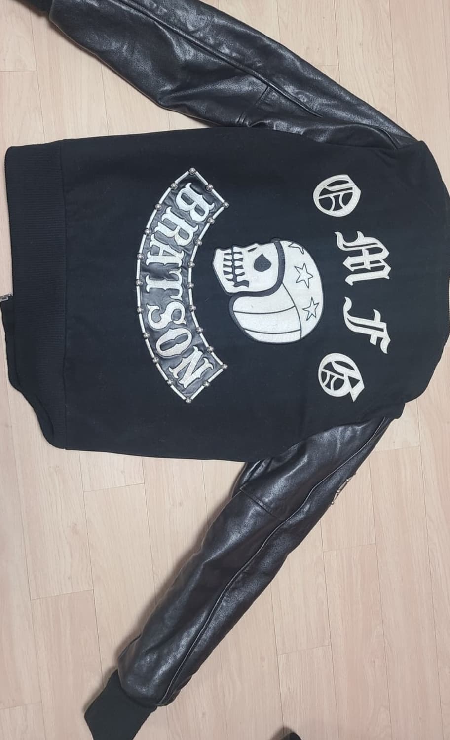 BRATSON 가죽 스타디움 바시티 자켓 상품이미지2