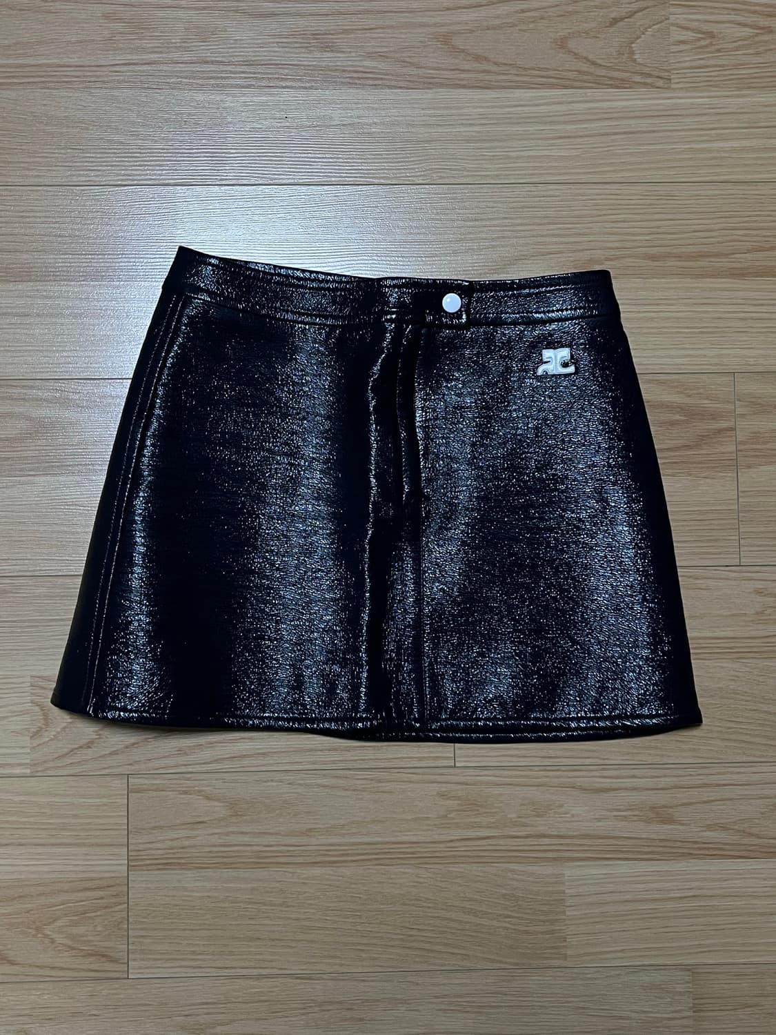 Courreges vinyl mini skirt navy 상품이미지2