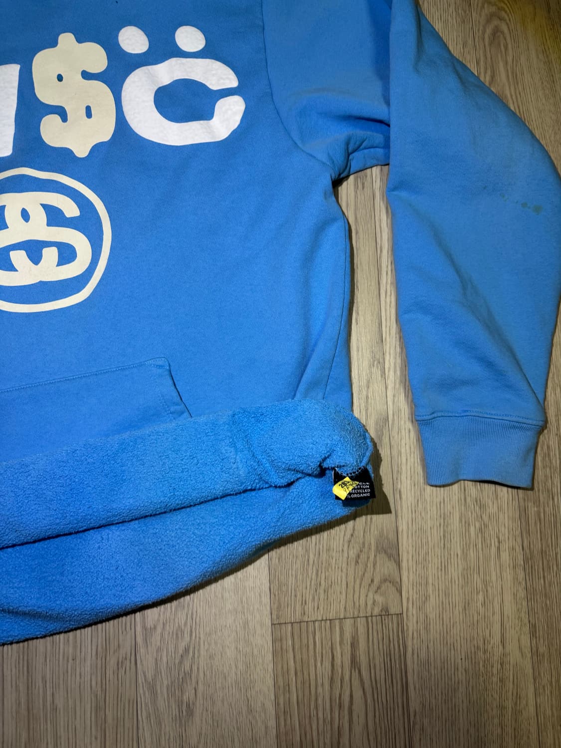 스투시 CPFM 8볼 피그먼트 다이드 후드 블루 상품이미지4