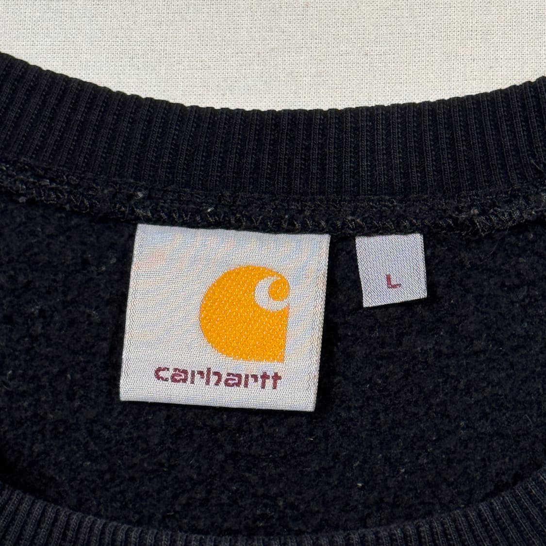 L) 칼하트 블랙 체이스 맨투맨 티셔츠 상품이미지6