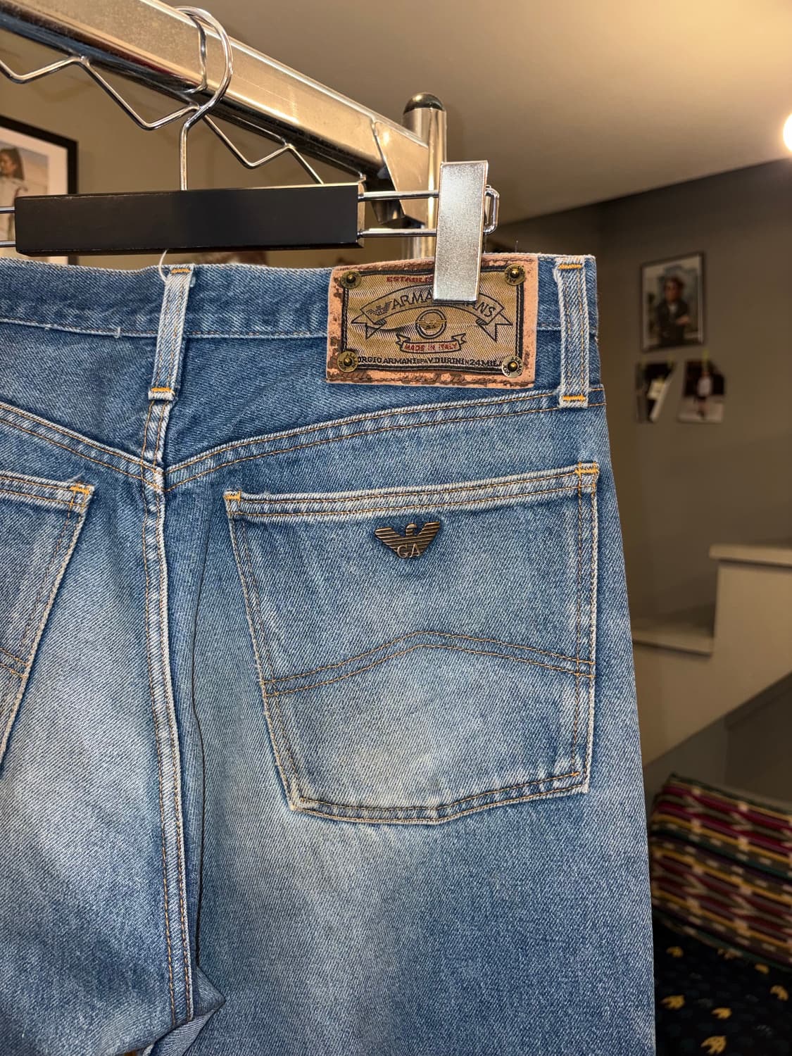 80-90’s Armani Jeans denim washed pants 상품이미지9