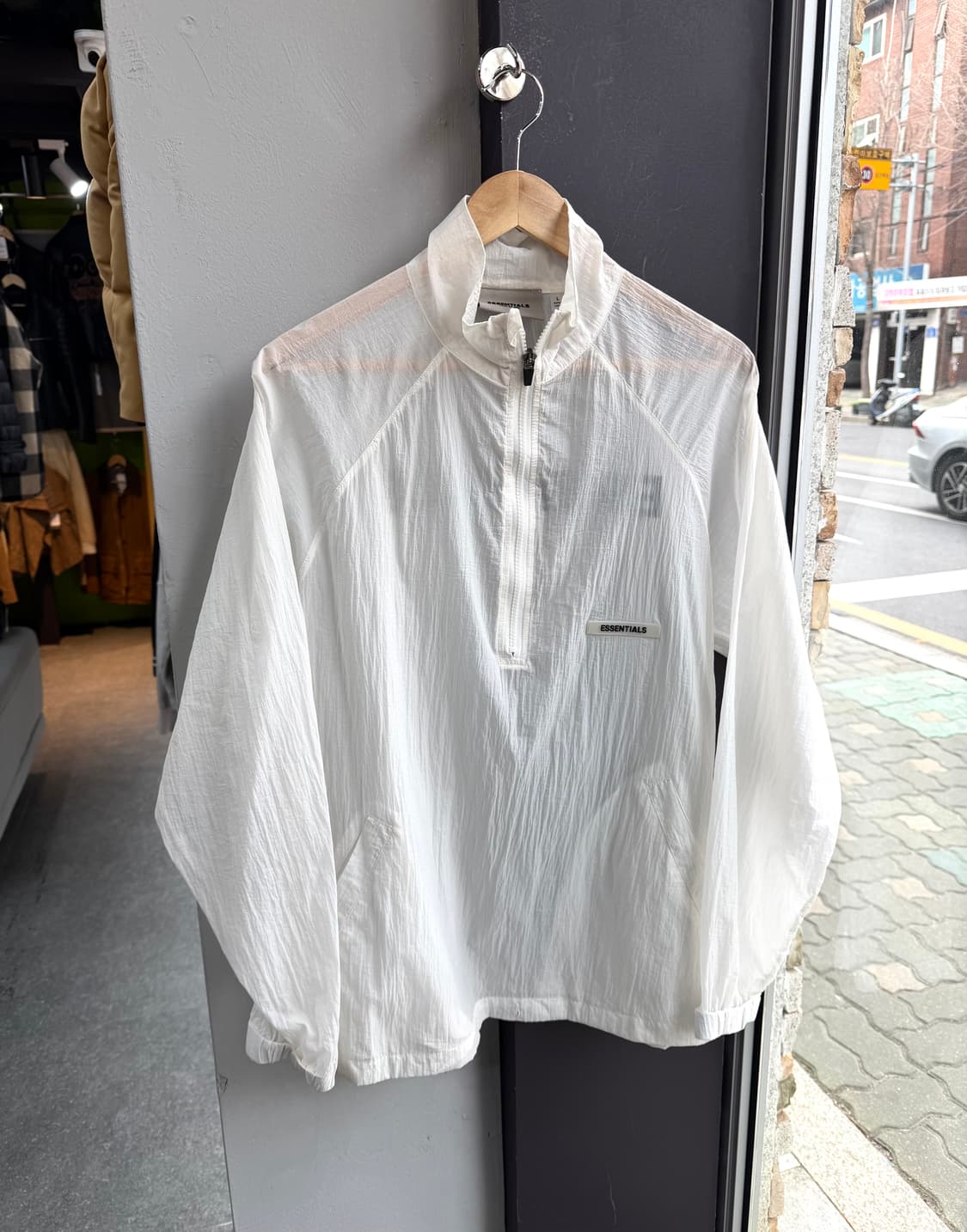 L/ 피어오브갓 에센셜 백로고 아노락 하프집업 상품이미지2