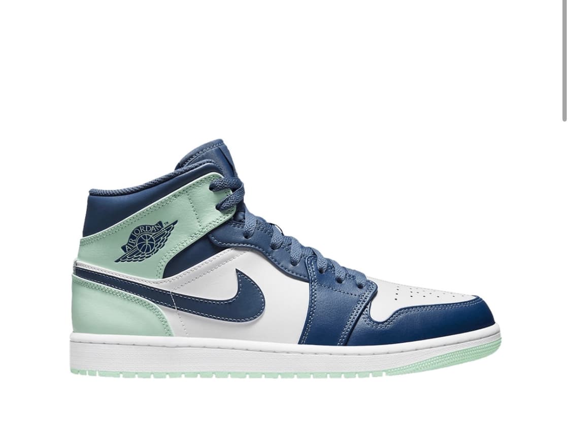 에어 조던 1 미드 블루 민트 250mm 상품이미지5