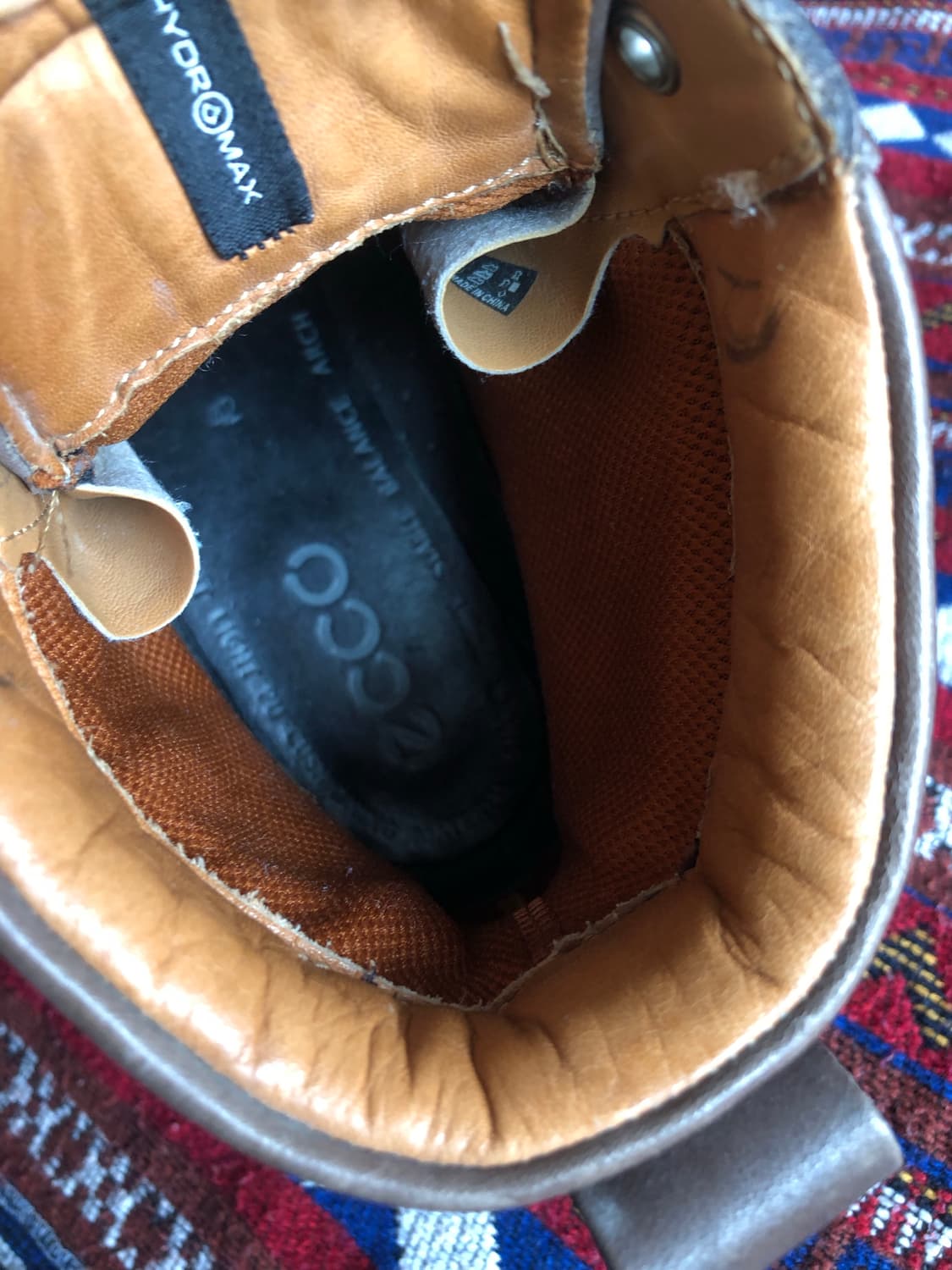 에코 브라운 레더 목토부츠 270 상품이미지8