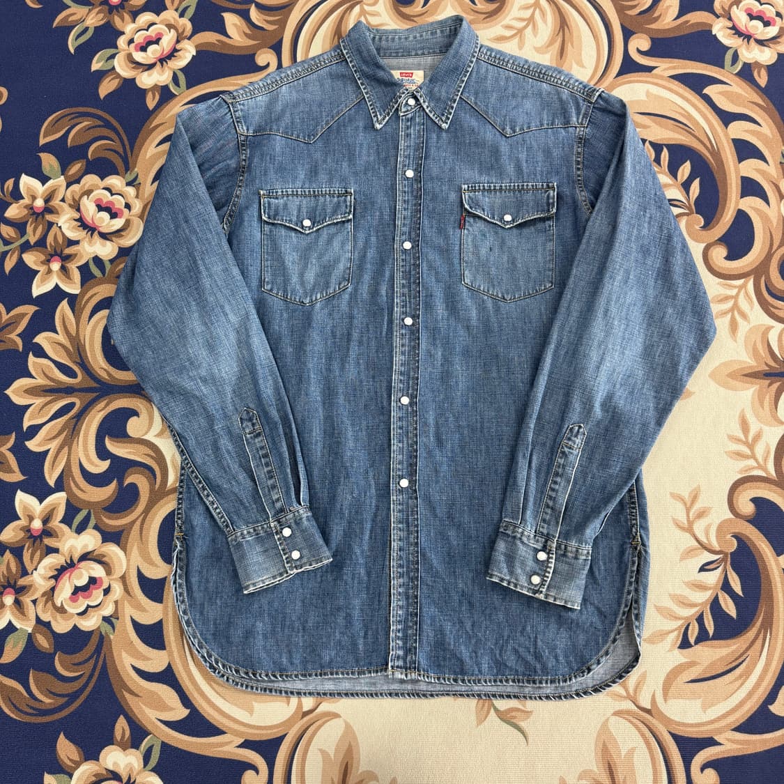 (XL)JPN 90s 리바이스 웨스턴 데님 셔츠 상품이미지1