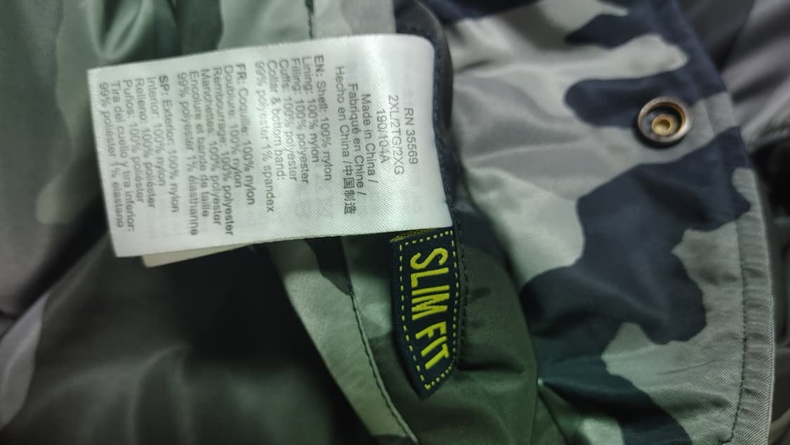 알파인더스트리 카모 MA-1 항공점퍼 2XL 상품이미지3