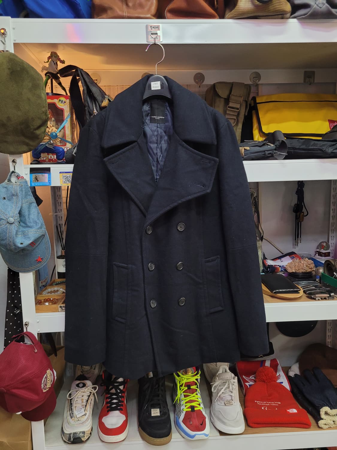 코데즈컴바인 진네이비 더블 코트 상품이미지2