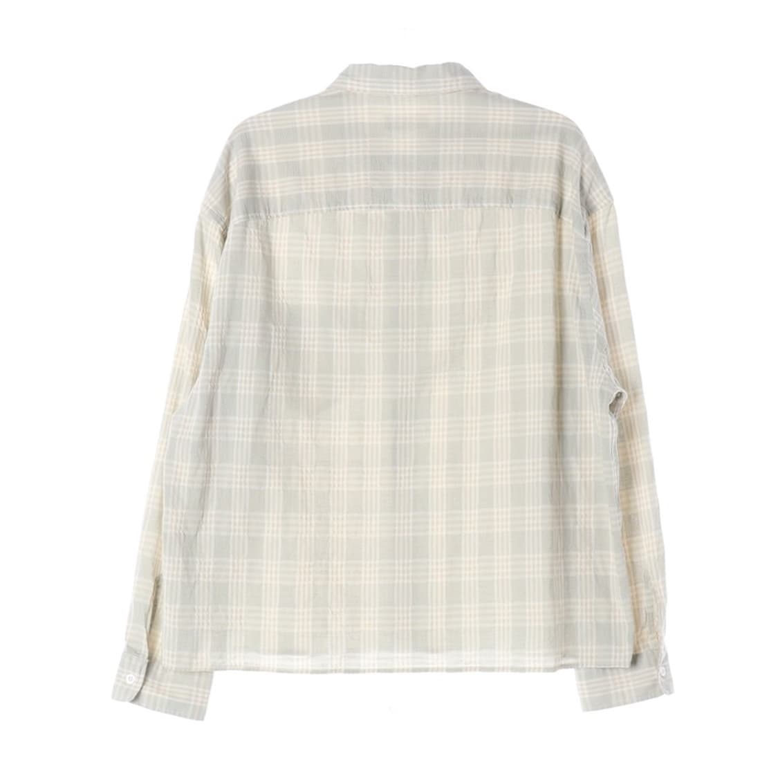 ZARA 라이트 베이지 미니멀 체크 셔츠 XL 상품이미지2