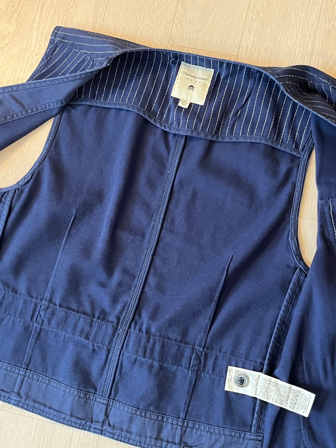 Thursday Island 스트라이프 워크베스트 조끼 L 상품이미지8