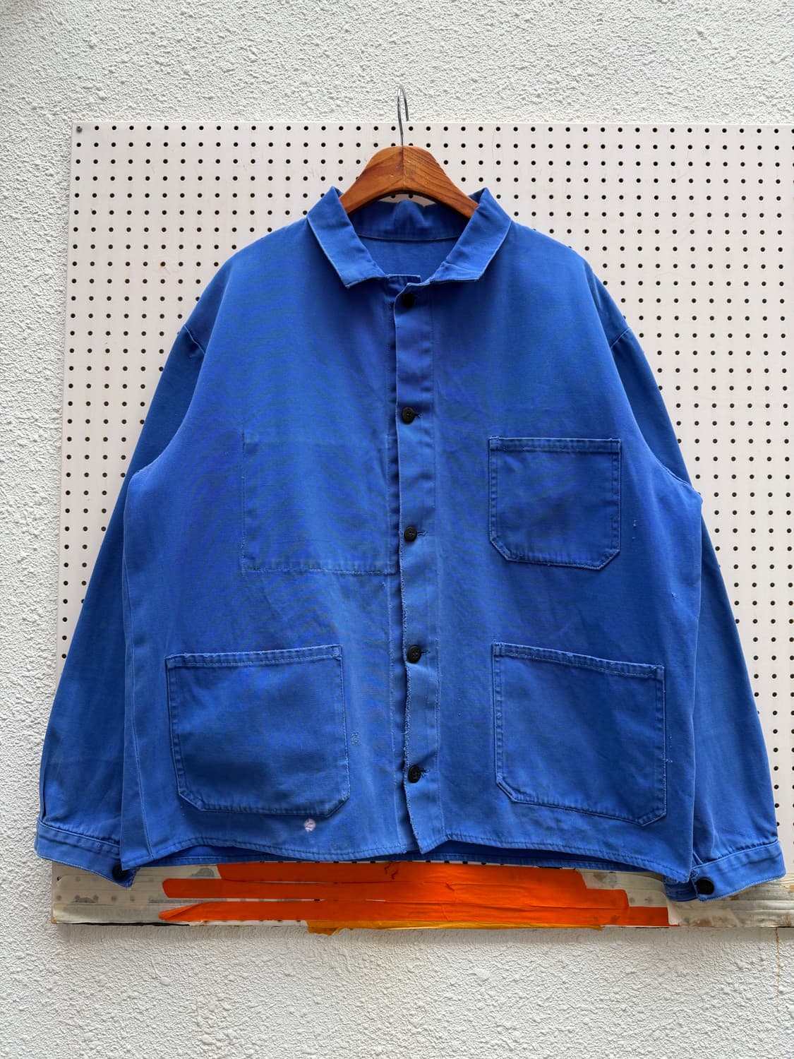 FADED WASHED BLUE OLD VINTAGE 프렌치워크자켓 상품이미지1