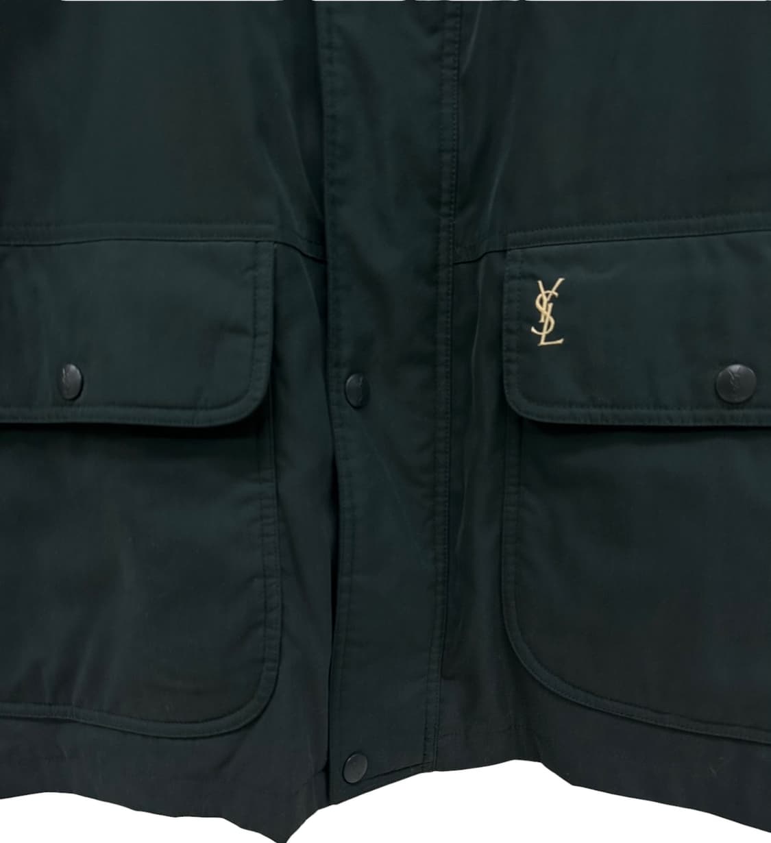 90s YSL 생로랑 구스다운 패딩 다크그린 (L~XL) 상품이미지4