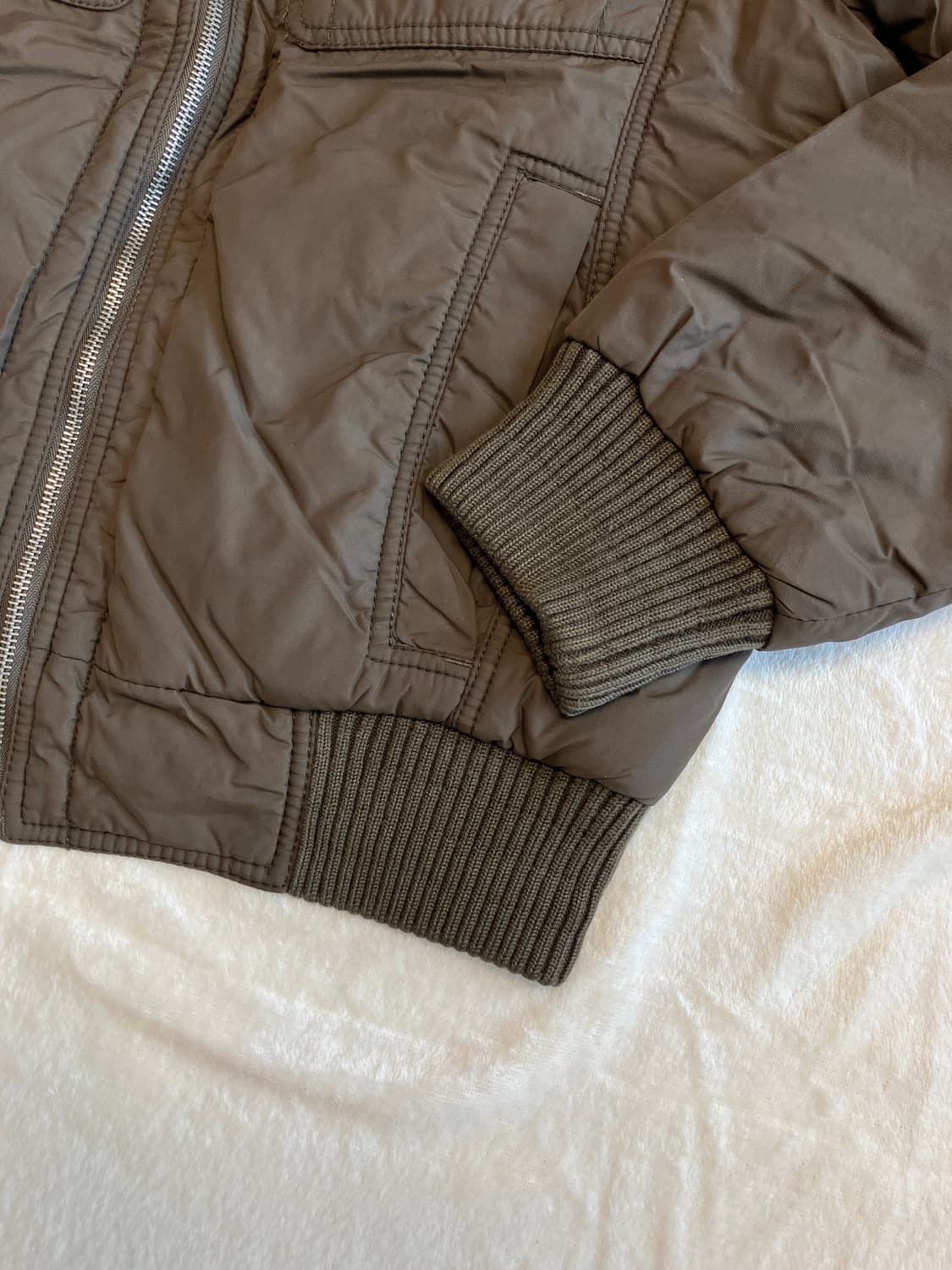 타미힐피거 y2k 나일론 폴리 충전재 크롭 봄버 자켓 상품이미지3