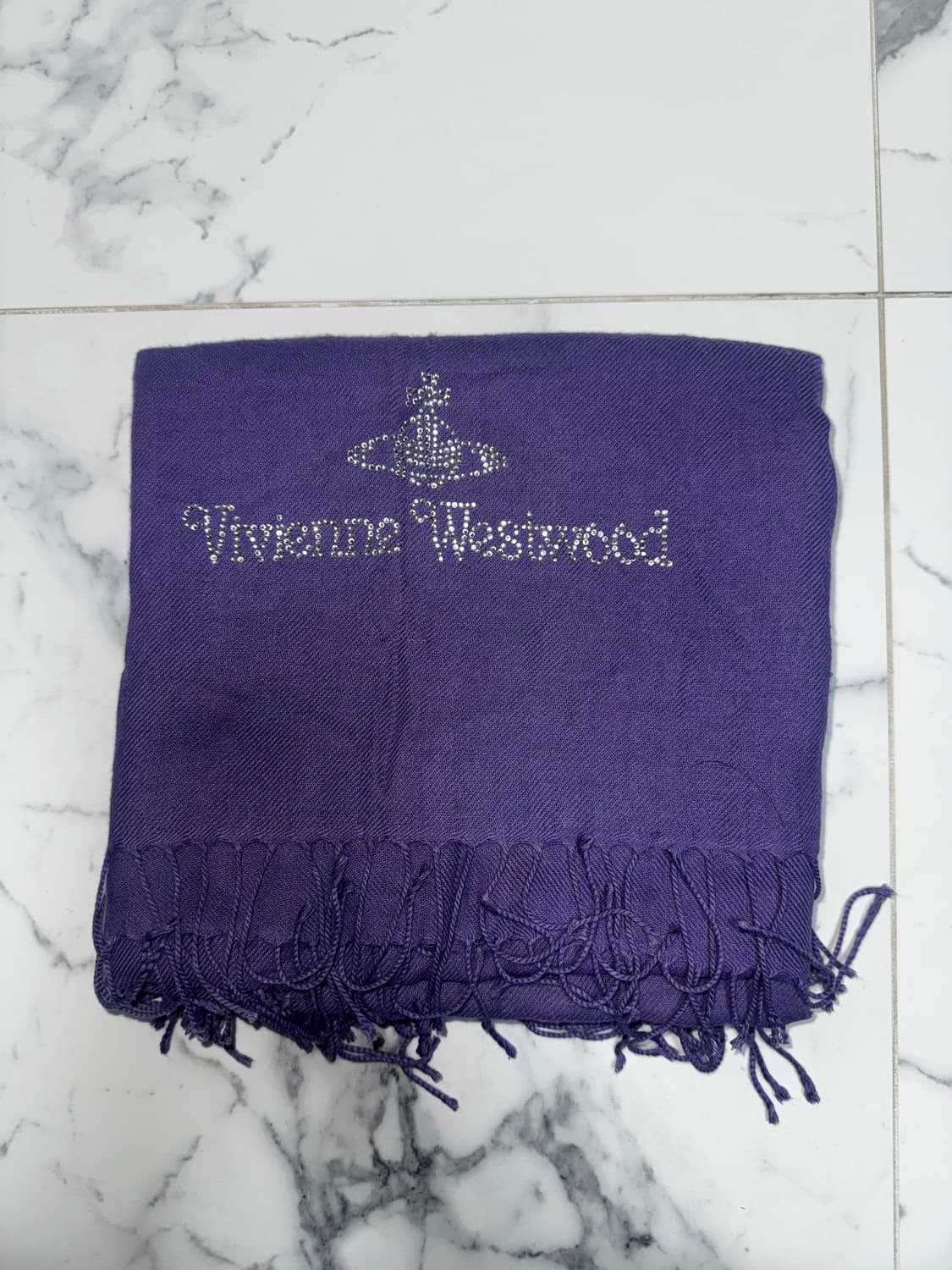 비비안 웨스트우드 스카프 목도리 퍼플 상품이미지1