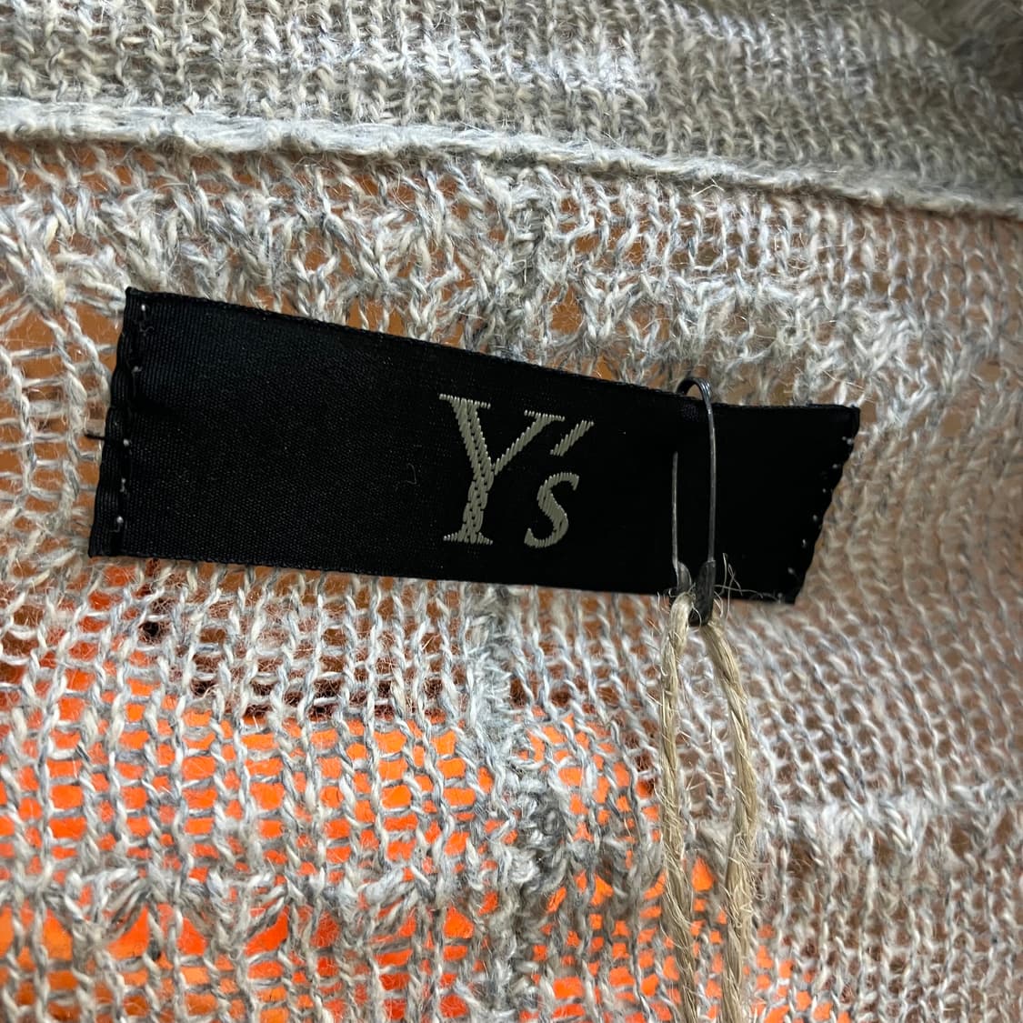 Y’s 요지야마모토 그레이 오픈 가디건 상품이미지2