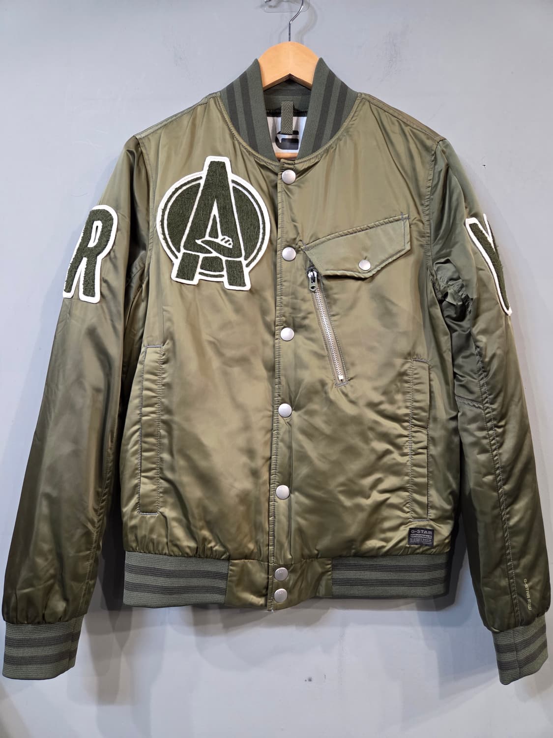 지스타로우 어벤져스 봄버 자켓 카키(M) 상품이미지1