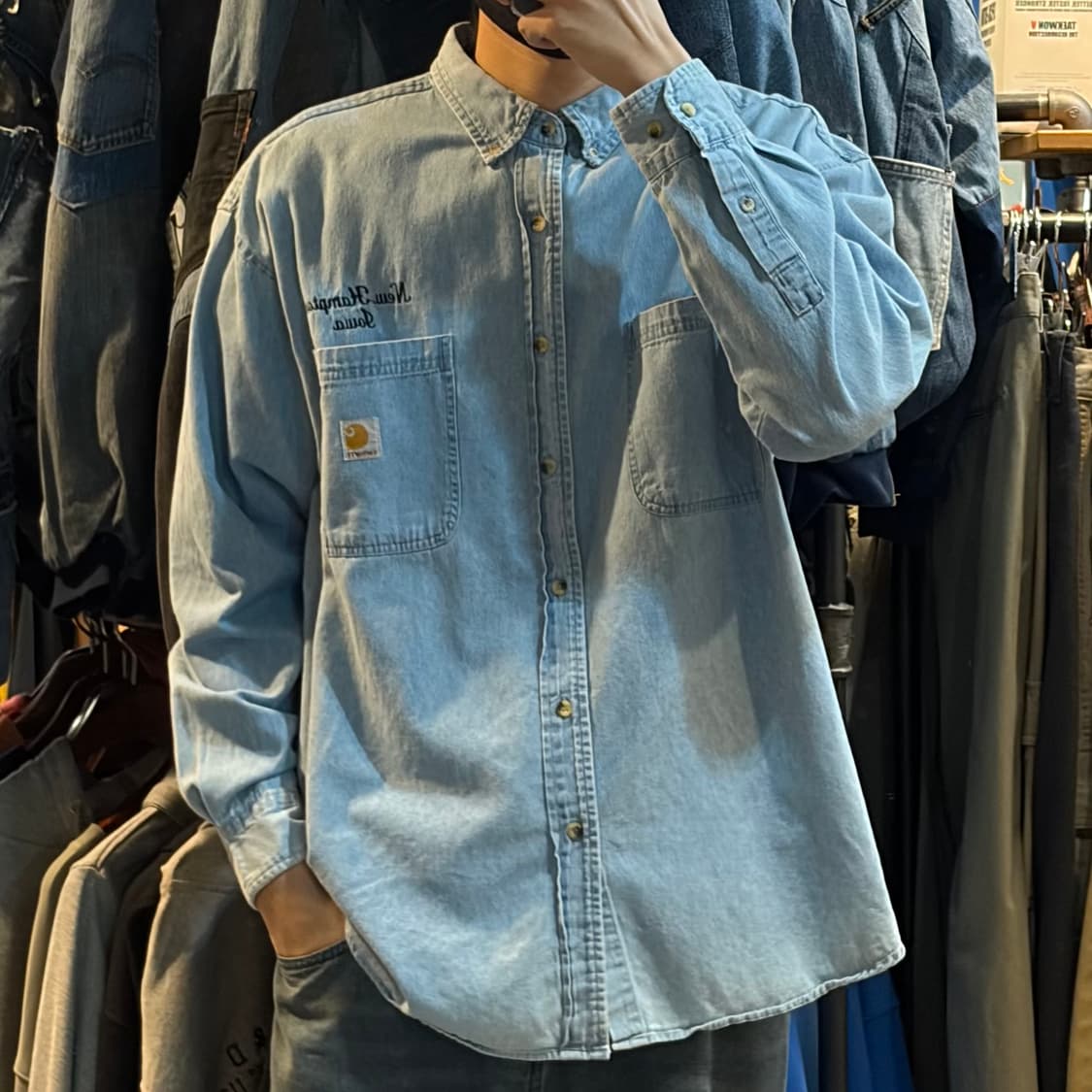 [NO.9] 칼하트 데님 긴팔셔츠 상품이미지3