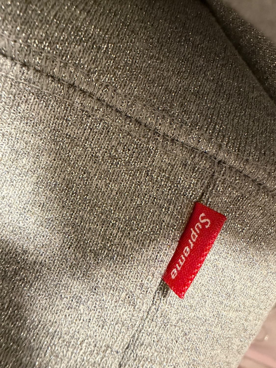 슈프림 글리터 아크 후드 스웨트셔츠 헤더 그레이 XXL 상품이미지3