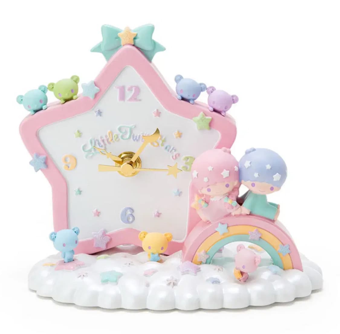 산리오 리틀트윈스타 키키라라 레진 도기 피규어 시계 상품이미지1