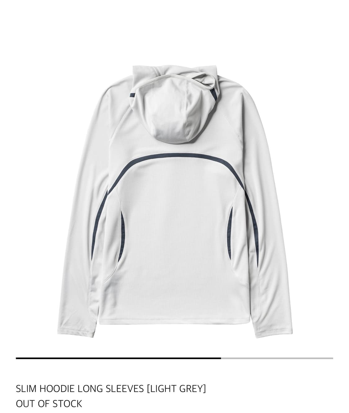 신산기어 슬림후디 롱슬리브 [LIGHT GREY] 상품이미지3
