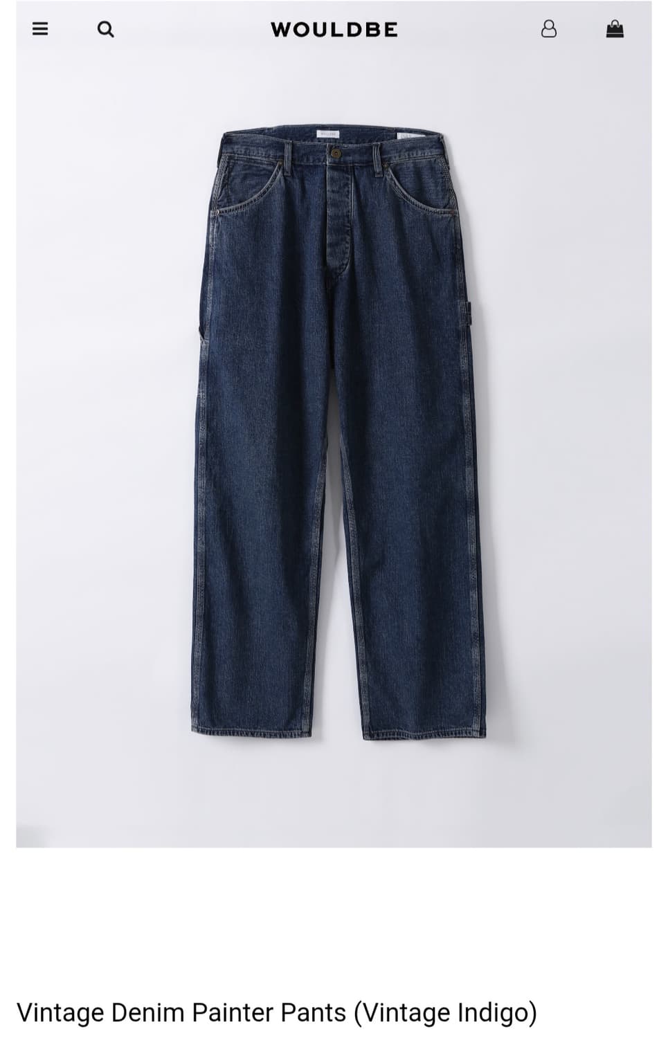 우드비 데님 페인터 팬츠 2size 상품이미지1