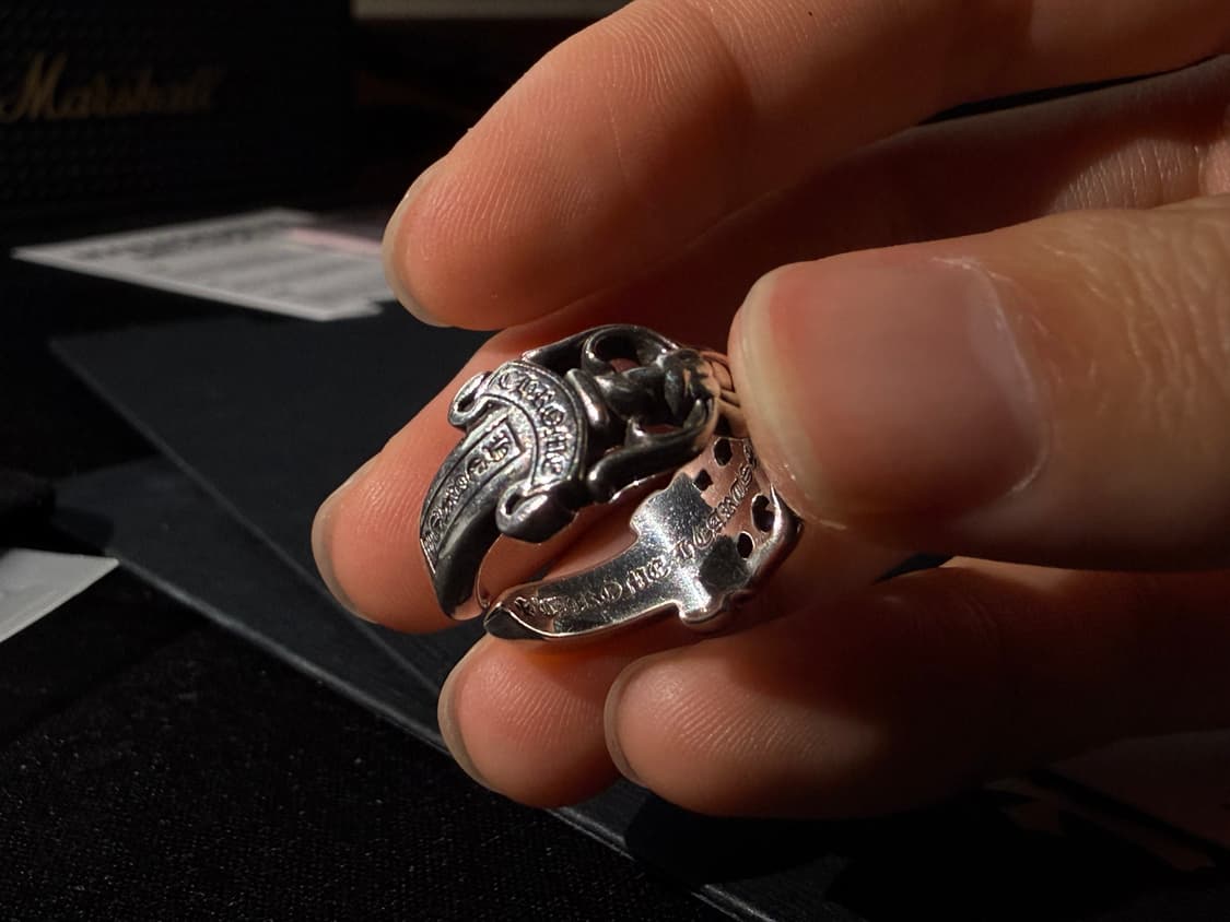 크롬하츠 실버 더블대거 오픈링 반지 상품이미지3