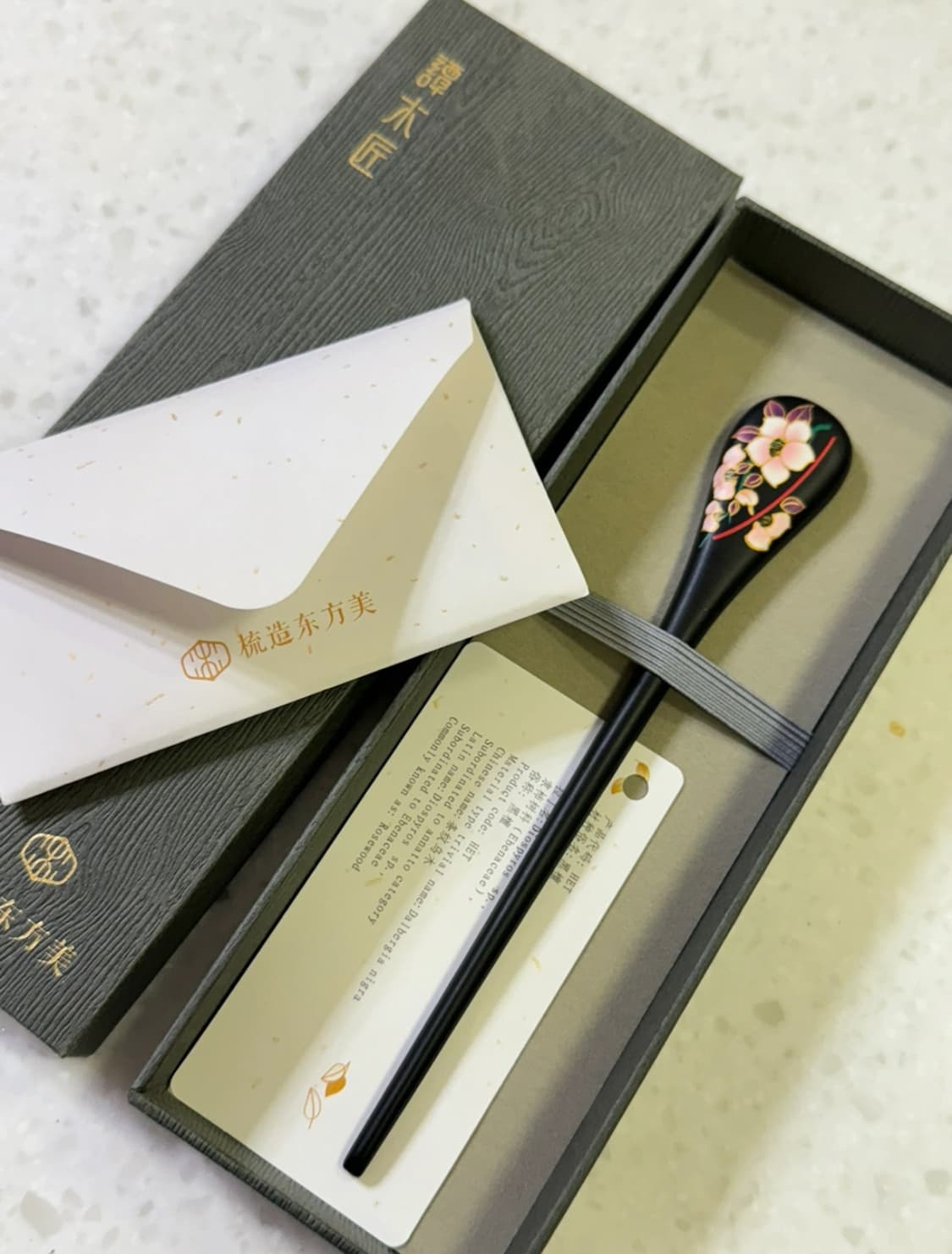 Tan Mujiang 수제 천연 나무 비녀 상품이미지1