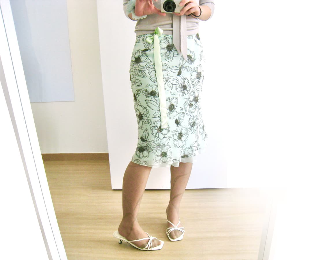 민티 플라워 스커트 🍏 상품이미지5