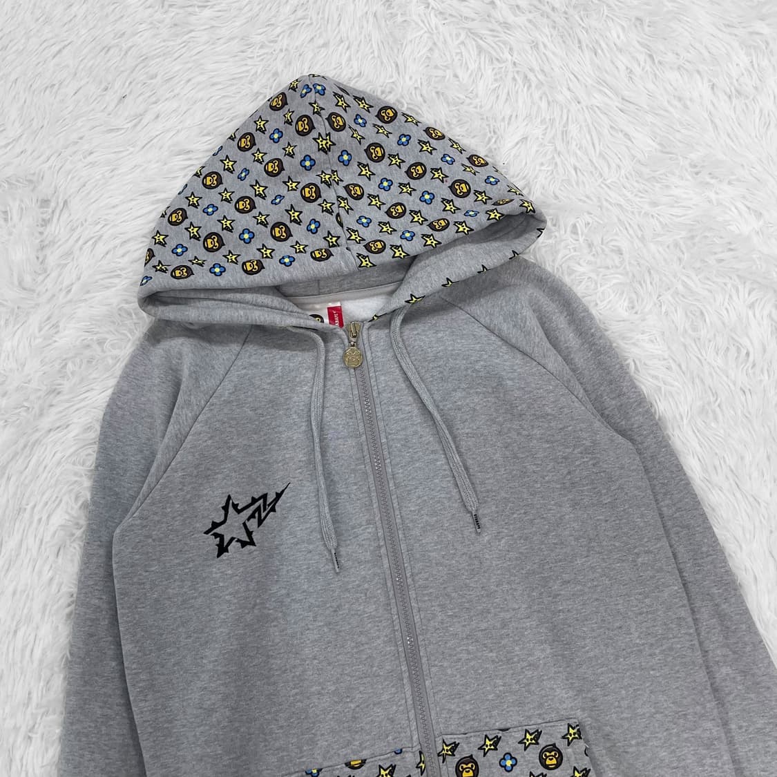 스타베이프 Bape 베이비마일로 모노 그램 후드집업 상품이미지3