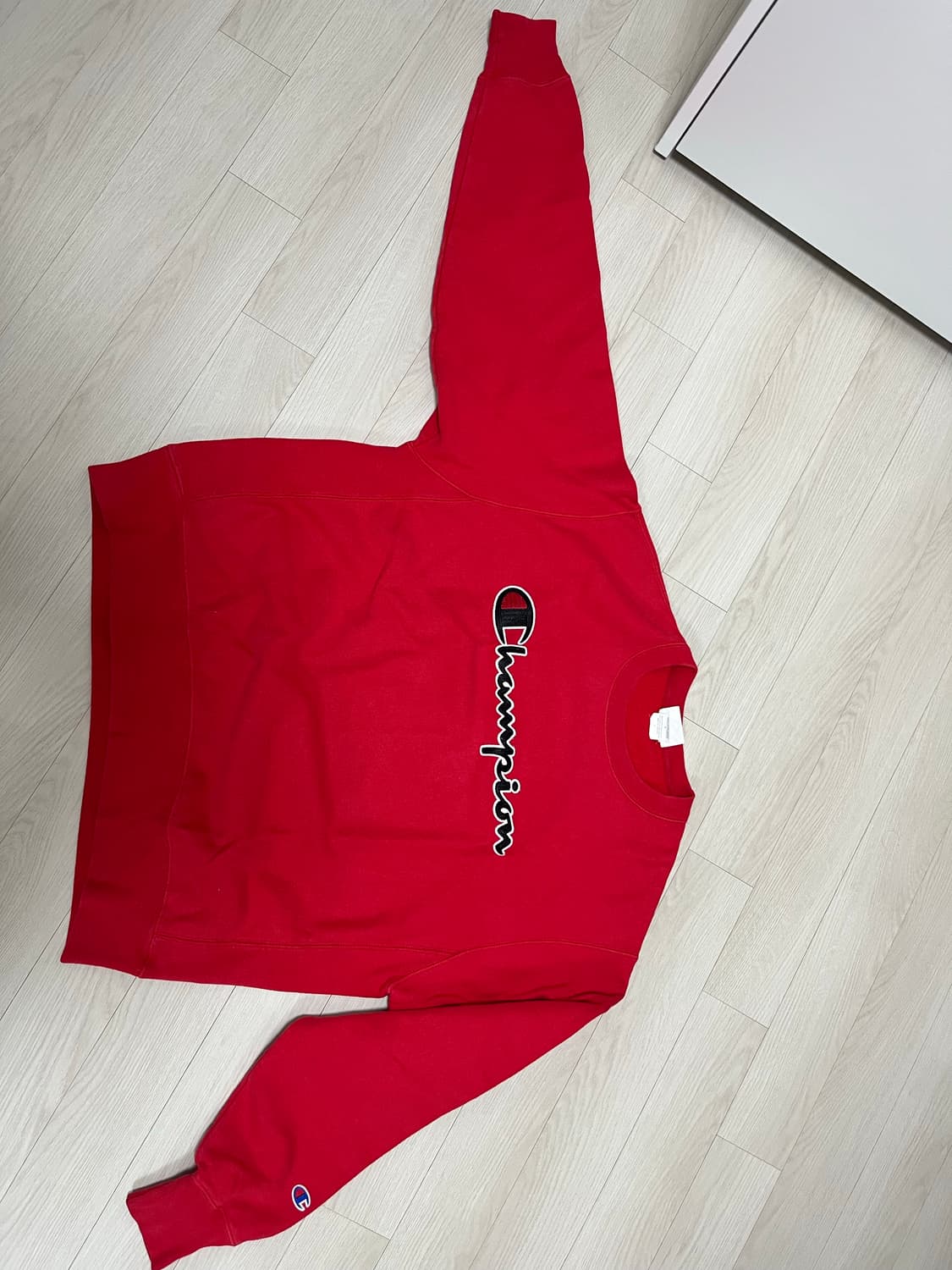 챔피온 레드 맨투맨 상품이미지1