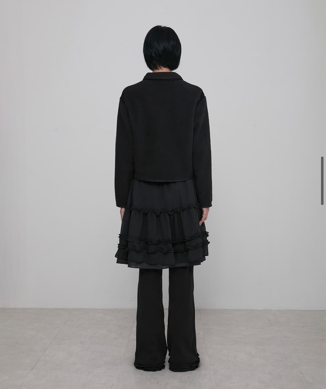 (새상품) 플레어업 flareup 숏 자켓 jaket black 상품이미지6