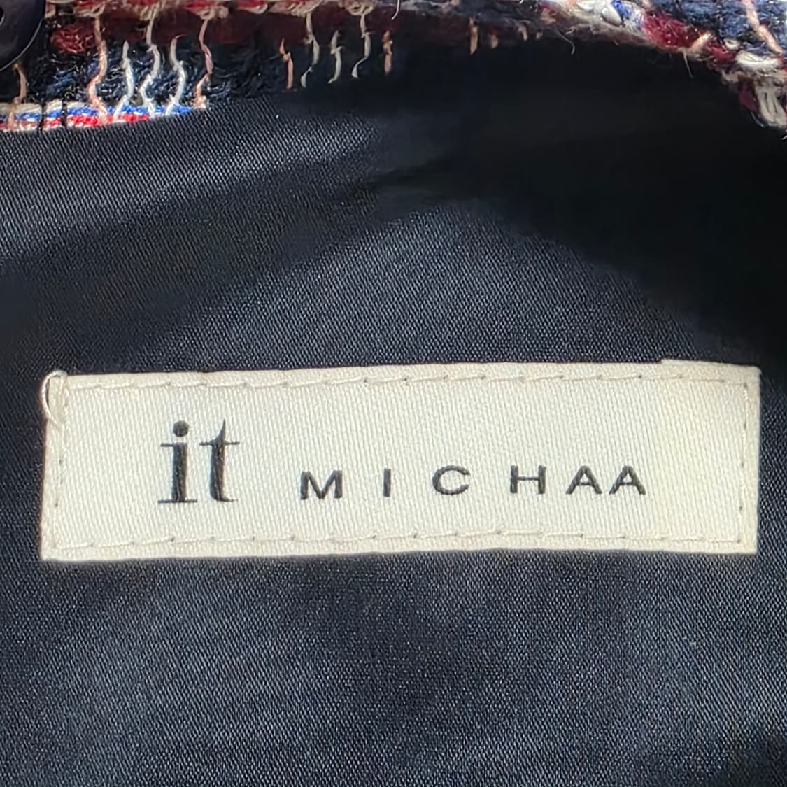 1177 잇미샤 [it michaa]트위드 가라 원피스 클래식 체크 하객 상품이미지9