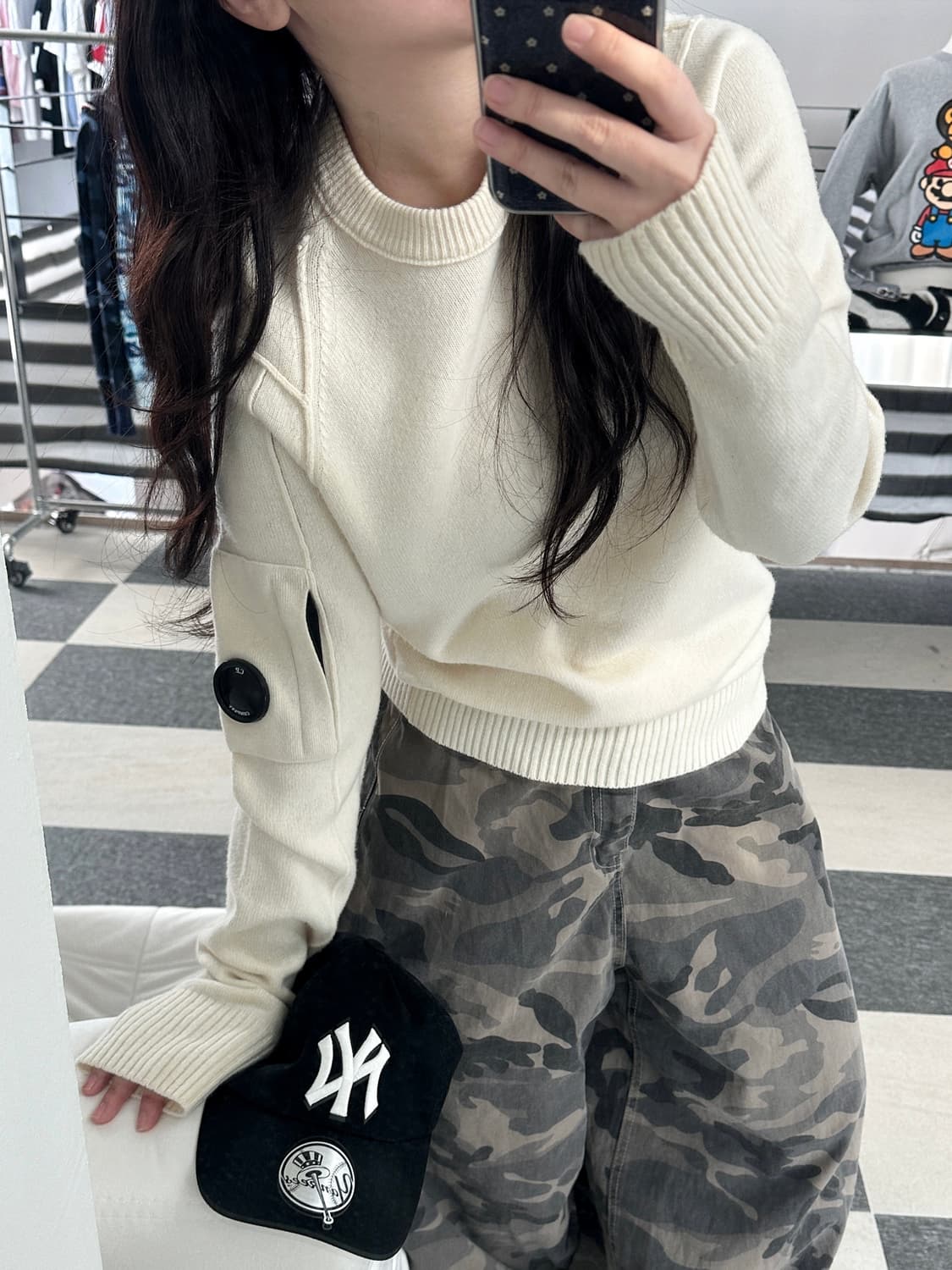 C.P컴퍼니 렌즈와펜 아이보리 울 니트  상품이미지3