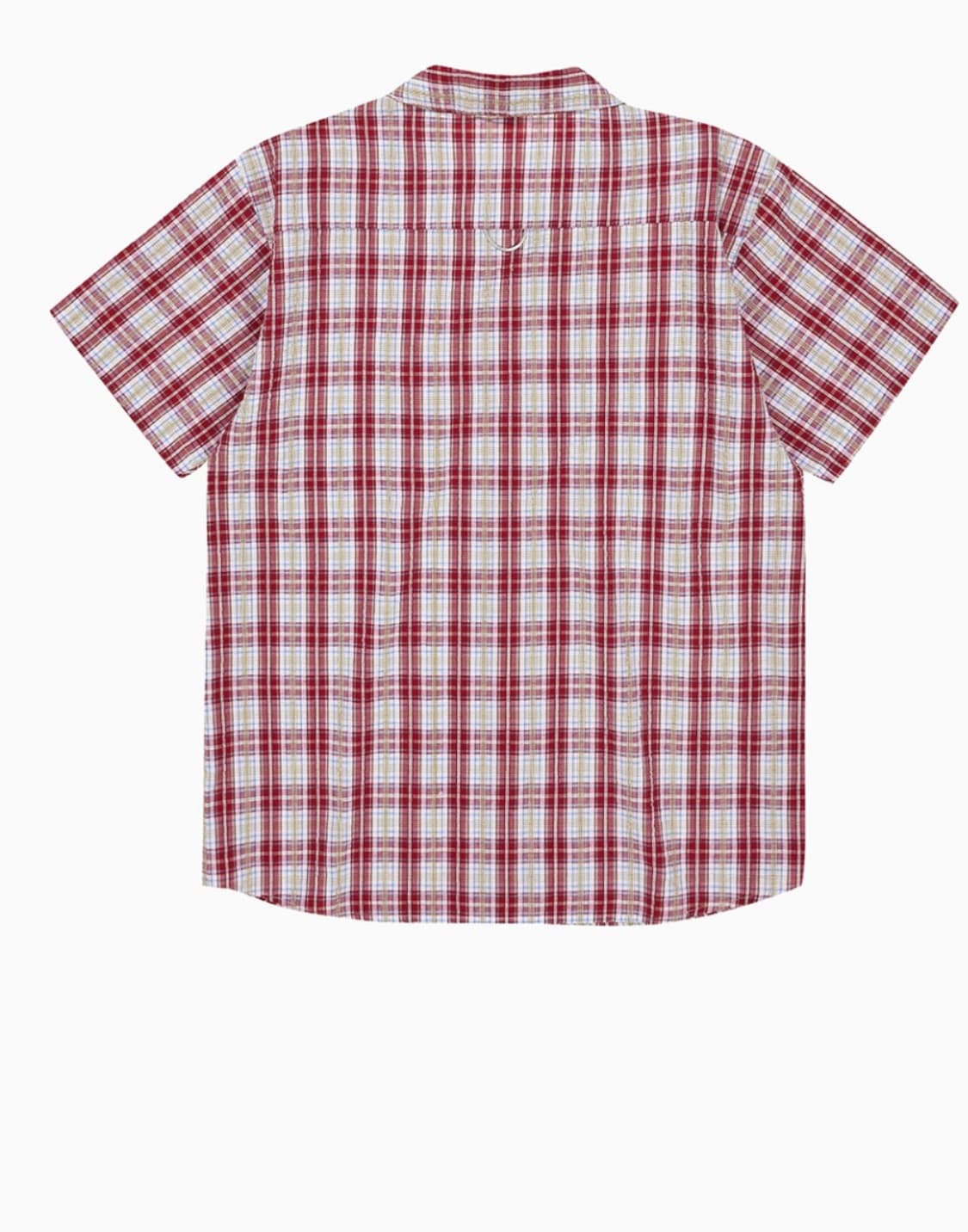 CHECK POCKET HALF SHIRT, RED 상품이미지2