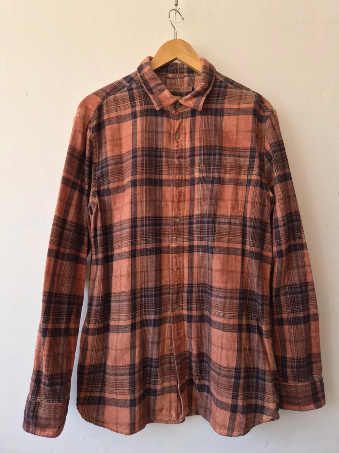 시리즈 남성 워싱플레이드체크긴팔셔츠 105사이즈 상품이미지2