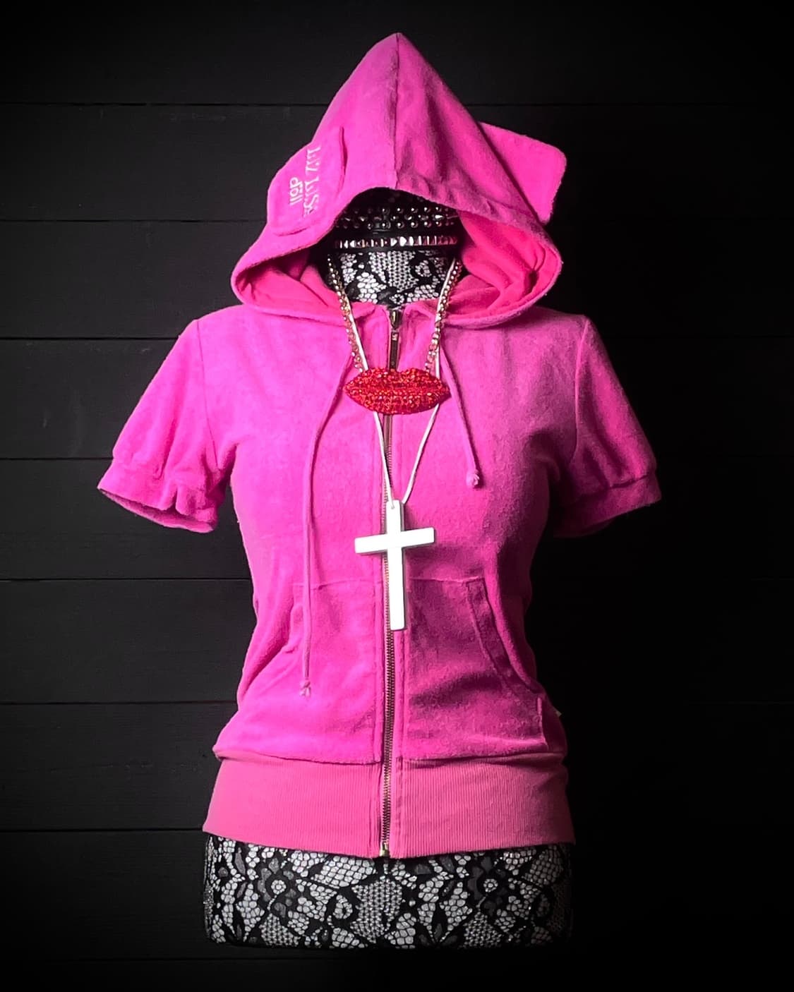 LIZ LISA DOLL 리즈리사 돌 핑크 래빗 토끼 우사미미 후드집업 상품이미지1