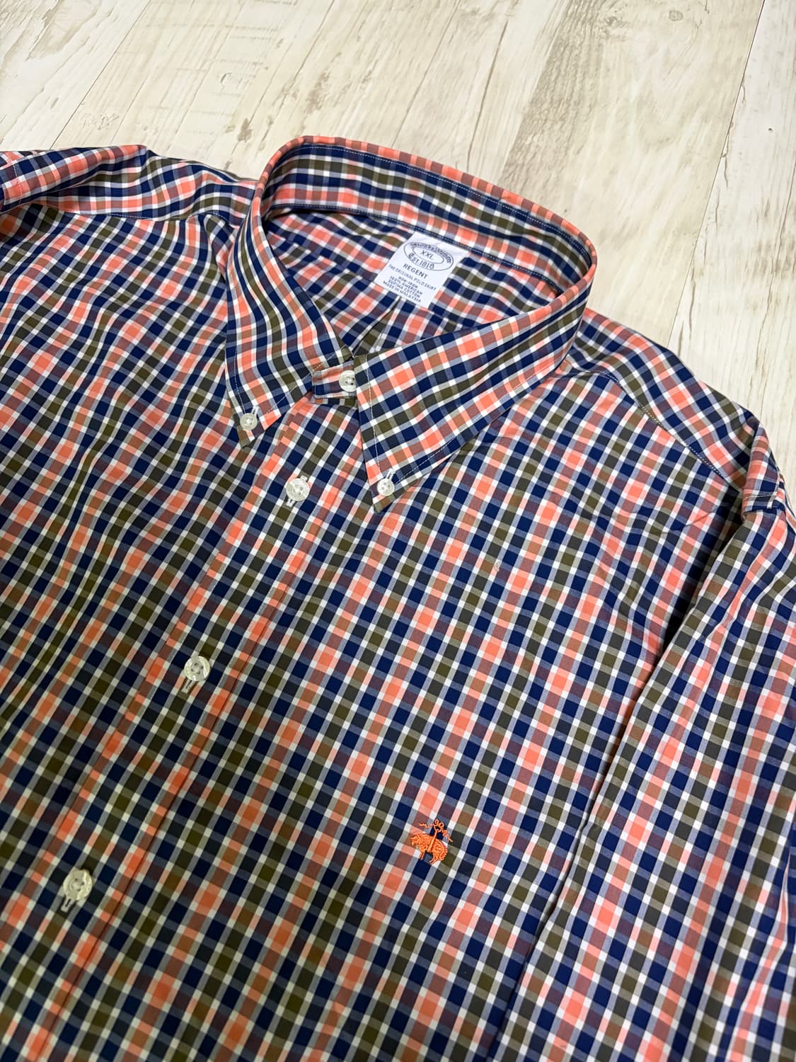 [XXL] 브룩스 브라더스 체크 셔츠 새상품 상품이미지1