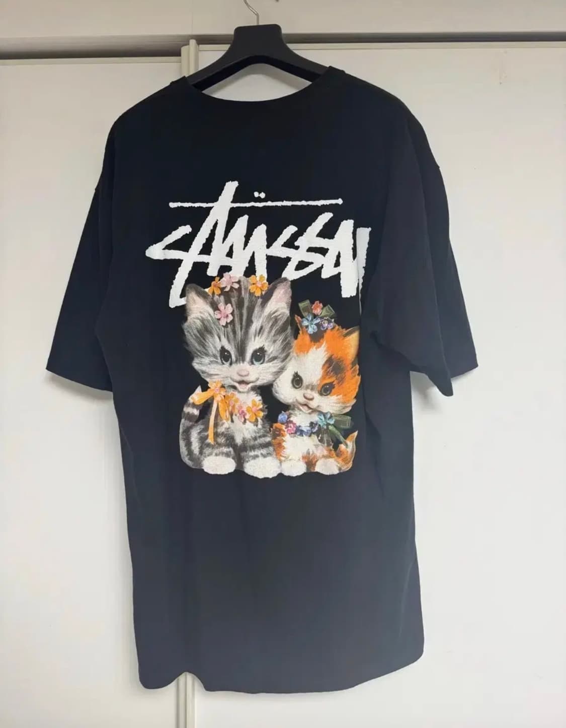 스투시 키튼 반팔 티셔츠 블랙 XL 판매 상품이미지1