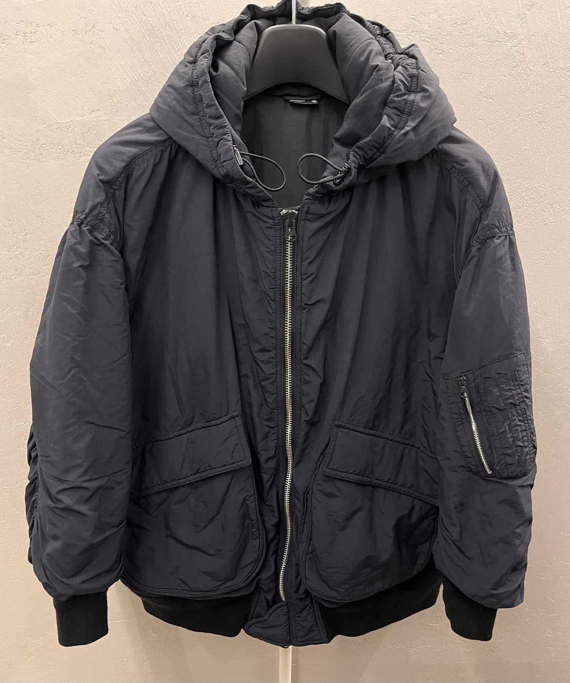 비이커 후드 패딩 점퍼 상품이미지1