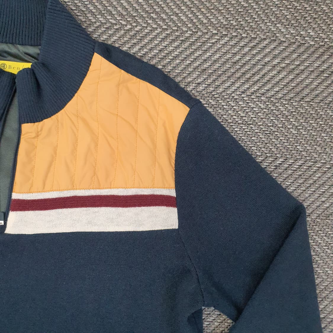 벤제프 방풍 반집업 니트 남자105 상품이미지3