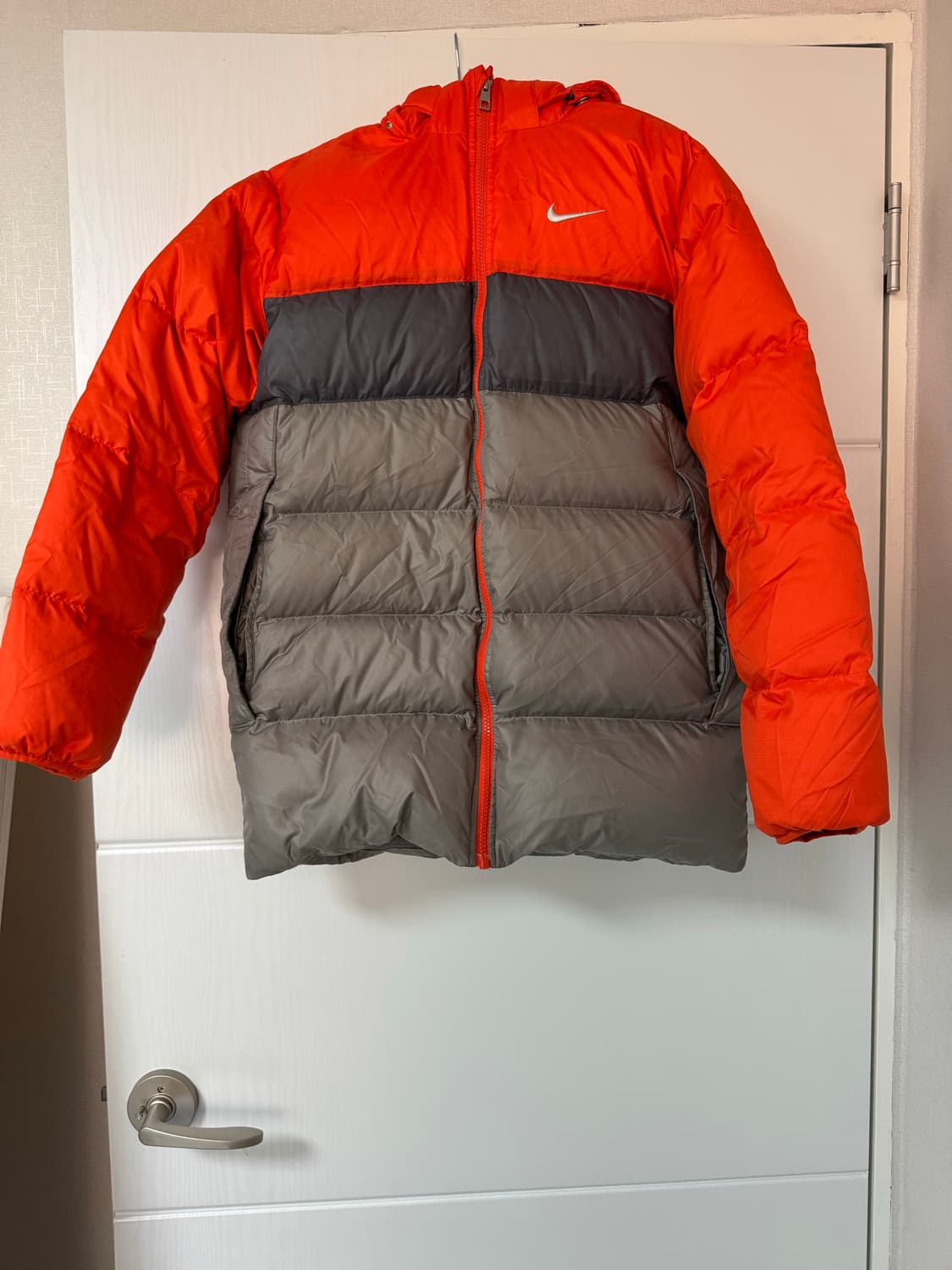 나이키 패딩 오렌지/회색 XL 상품이미지1