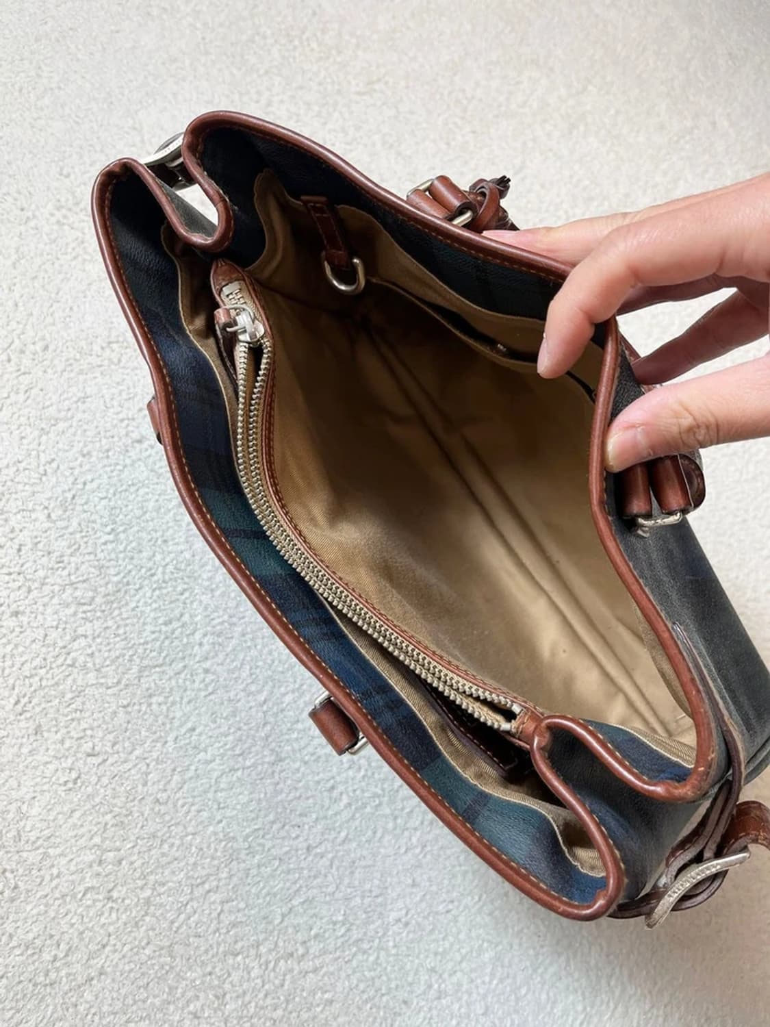 폴로 랄프로렌 00's 타탄체크 토트백 A1739 상품이미지8